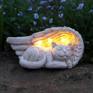 image:imageiHeartCats Forever My Guardian Angel Cat Memorial Garden Solar Light Gift