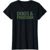 image:imageDogs amp Freedom Dog Lover Design TShirtBlack