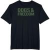 image:imageDogs amp Freedom Dog Lover Design TShirtBlack