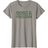 image:imageDogs amp Freedom Dog Lover Design TShirtSlate Grey