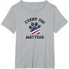 image:imageEvery Dog Matters Paw USA TShirtHeather Grey