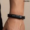 image:imageHero Company Black Cuban Link Bracelet for Men Knights Templar Sacred Oath  Helps Pair Veterans with a Service Dog or Shelter Dog