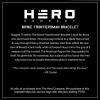 image:imageHero Company Bowie Frontiersman Mens Bracelet  Stainless Steel amp Wood Link Bracelet for Men  Helps Pair Veterans with a Service Dog or Shelter Dog