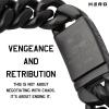 image:imageHero Company Cuban Link Bracelet for Men  Vindicta Retribution Black Skull Stainless Steel Bracelet  Helps Pair Veterans With A Service Dog or Shelter DogBlack
