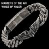 image:imageHero Company Masters Of The Air Cuban Link Bracelet Helps Pair Veterans With A Service Dog or Shelter Dog