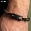 image:imageHero Company Nighthawk Tigers Eye Bracelet  American Flag Mens Beaded Bracelet  Helps Pair Veterans with a Service Dog or Shelter Dog