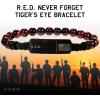 image:imageHero Company RED Tigers Eye Bracelet  Never Forget Mens Beaded Bracelet  Helps Pair Veterans With A Service Dog Or Shelter Dog