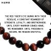 image:imageHero Company RED Tigers Eye Bracelet  Never Forget Mens Beaded Bracelet  Helps Pair Veterans With A Service Dog Or Shelter Dog