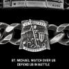 image:imageHero Company Saint Michael Protect Us Cuban Link Bracelet Helps Pair Veterans With A Service Dog Or Shelter Dog