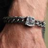 image:imageHero Company Saint Michael Protect Us Cuban Link Bracelet Helps Pair Veterans With A Service Dog Or Shelter Dog