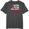image:imageI Support Putting Animal Abusers to Sleep TShirtDark Heather Grey
