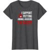 image:imageI Support Putting Animal Abusers to Sleep TShirtDark Heather Grey