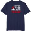 image:imageI Support Putting Animal Abusers to Sleep TShirtNavy Blue