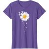 image:imagePaw Full of Daisies Paw Dog Lover TShirtPurple Heather