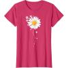 image:imagePaw Full of Daisies Paw Dog Lover TShirtRed Heather