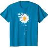 image:imagePaw Full of Daisies Paw Dog Lover TShirtSapphire Blue