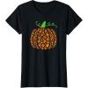 image:imagePumpkin Made of Paw Prints Fall Dog Lover Halloween Design TShirt for Men Women KidsBlack