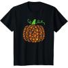 image:imagePumpkin Made of Paw Prints Fall Dog Lover Halloween Design TShirt for Men Women KidsBlack