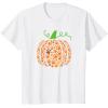 image:imagePumpkin Made of Paw Prints Fall Dog Lover Halloween Design TShirt for Men Women KidsWhite