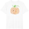 image:imagePumpkin Made of Paw Prints Fall Dog Lover Halloween Design TShirt for Men Women KidsWhite