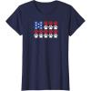 image:imageUSA Paw Print Design for Dog amp Cat Lovers TShirtNavy Blue