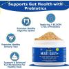 image:imageiHeartDogs 24in1 Adult Dog Multivitamin Daily Total Health Support Powder with Probiotics Omega3 Glucosamine Mushrooms amp Bone Broth  60 Servings