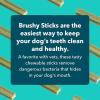 image:imageiHeartDogs Brushy Sticks  Dental Treats for Dogs Removes Plaque and Tartar Buildup  GrainFree Dog Teeth Cleaning Chews Made with Chicken  30 Mini Sticks1 Count Pack of 30