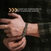 image:imageiHeartDogs Hero Company Link Bracelet for Men  Knights Creed Believe Credo Chain Bracelet