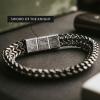 image:imageiHeartDogs Hero Company Link Bracelet for Men  Knights Creed Believe Credo Chain Bracelet