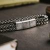 image:imageiHeartDogs Hero Company Link Bracelet for Men  Knights Creed Believe Credo Chain Bracelet