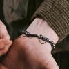 image:imageiHeartDogs Hero Company Magnetic Hematite Titanium Beads Bracelet  Magnetic Therapy Bracelet for Men and Women