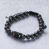 image:imageiHeartDogs Hero Company Magnetic Hematite Titanium Beads Bracelet  Magnetic Therapy Bracelet for Men and Women