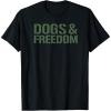 image:imageDogs amp Freedom Dog Lover Design TShirtBlack