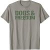 image:imageDogs amp Freedom Dog Lover Design TShirtSlate Grey