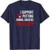 image:imageI Support Putting Animal Abusers to Sleep TShirtNavy Blue