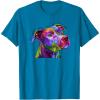 image:imagein a Perfect World Every Dog Has a Home Pit Bull TShirtSapphire Blue