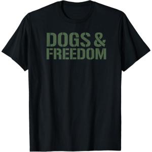 image:imageDogs amp Freedom Dog Lover Design TShirtBlack