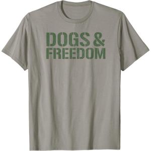 image:imageDogs amp Freedom Dog Lover Design TShirtSlate Grey