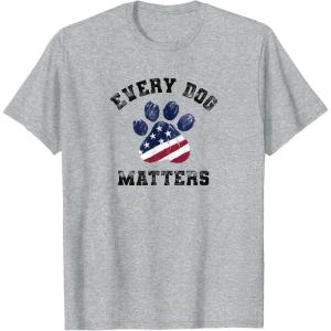 image:imageEvery Dog Matters Paw USA TShirtHeather Grey