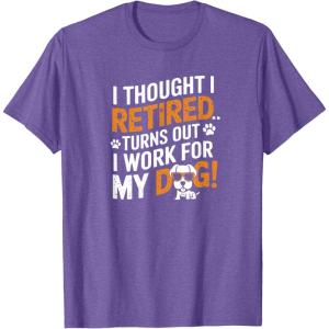 image:imageFunny Retirement Gift for Dog Lover Design TShirtPurple Heather