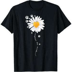 image:imagePaw Full of Daisies Paw Dog Lover TShirtBlack