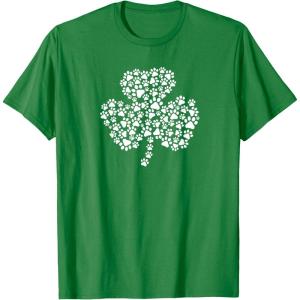 image:imageShamrock Paws St Patricks Day Dog Lover Design Men Women TShirtKelly Green