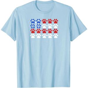 image:imageUSA Paw Print Design for Dog amp Cat Lovers TShirtBaby Blue