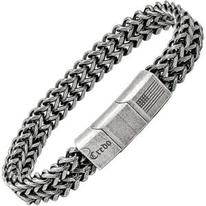 image:imageiHeartDogs Hero Company Link Bracelet for Men  Knights Creed Believe Credo Chain Bracelet