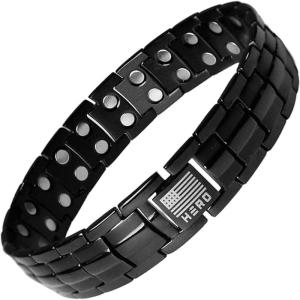 image:imageiHeartDogs Hero Company Titanium Magnetic Bracelet  Sherman Tank Track Magnetic Therapy Bracelet with Link Removal Tool
