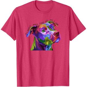 image:imagein a Perfect World Every Dog Has a Home Pit Bull TShirtRed Heather