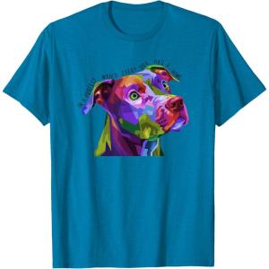image:imagein a Perfect World Every Dog Has a Home Pit Bull TShirtSapphire Blue