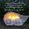 image:imageiHeartDogs Dog Memorial Gifts  Forever My Guardian Angel Garden Solar Light  Pet Memorial Stone