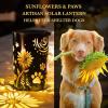 image:imageiHeartDogs Pet Memorial Gifts  Artisan Shadow Solar Lantern Sunflowers amp Paws  This Pet Loss Gift Feeds 7 Shelter Pets in Honor of Your Departed PetSunflowers  Paws
