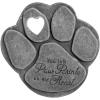 image:imageiHeartDogs Pet Memorial Garden Stone  You Left Paw Prints On My Heart  Dog or Cat Bereavement Loss Gift